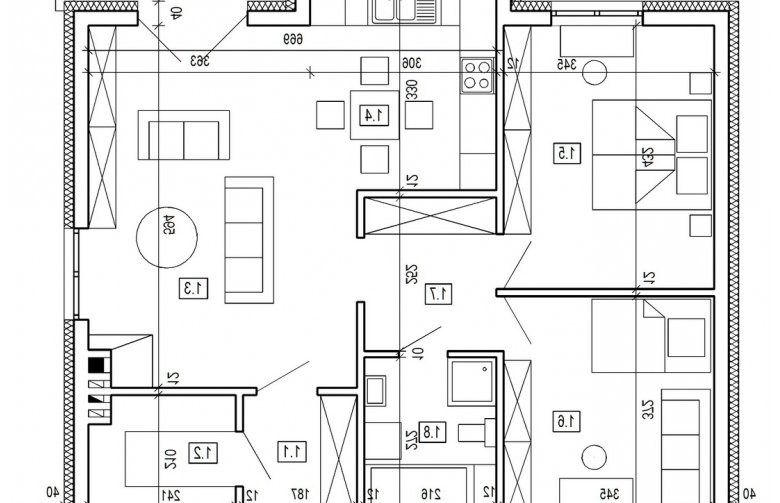 Projekt domu dwurodzinnego DJ 203 - 