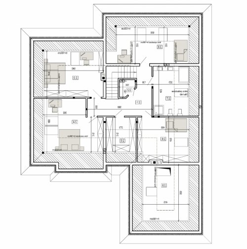 Rzut projektu DJ 216 - wersja lustrzana