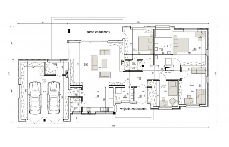 Projekt domu dwurodzinnego DJ 218 - 