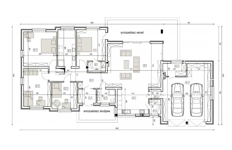 Projekt domu dwurodzinnego DJ 218 - 