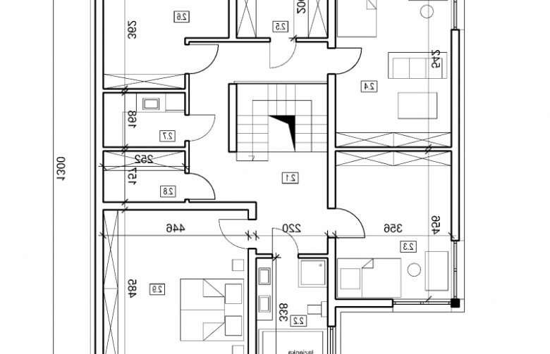 Projekt domu szkieletowego DN 003b - 