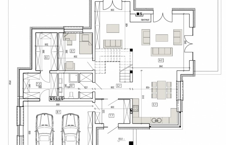 Projekt domu szkieletowego DN 004a - 