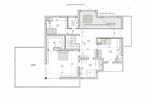 Rzut projektu DN 007a - wersja lustrzana