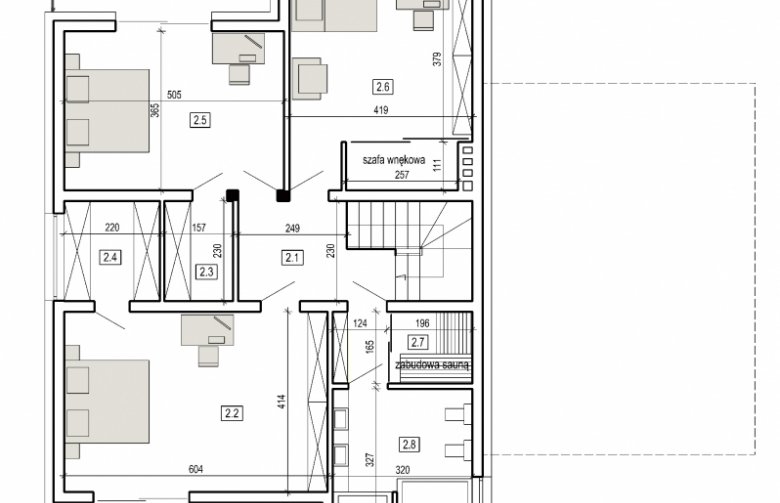 Projekt domu szkieletowego DN 015a - 