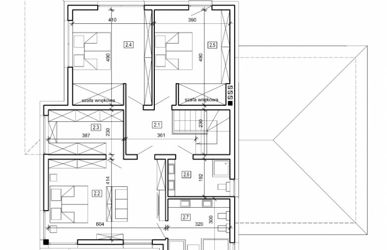 Projekt domu szkieletowego DN 016 - 