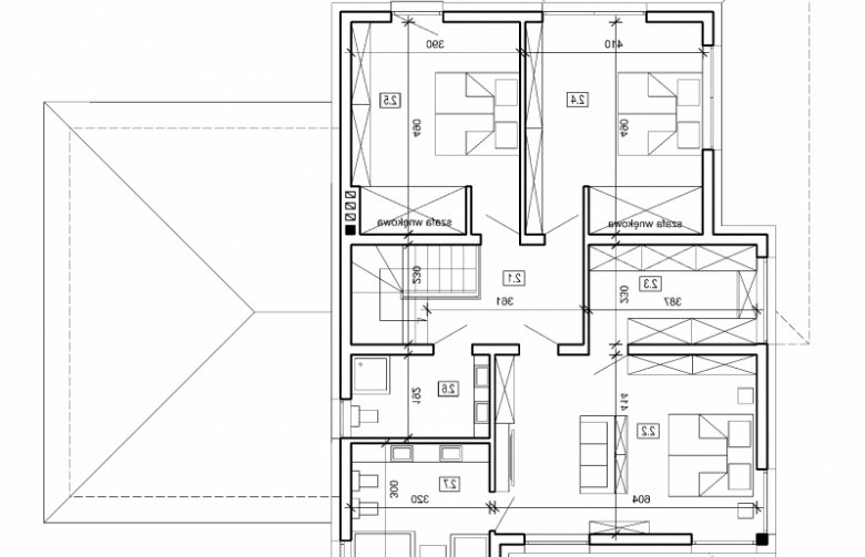 Projekt domu szkieletowego DN 016 - 