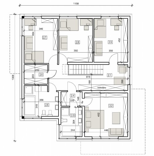 Rzut projektu DN 022