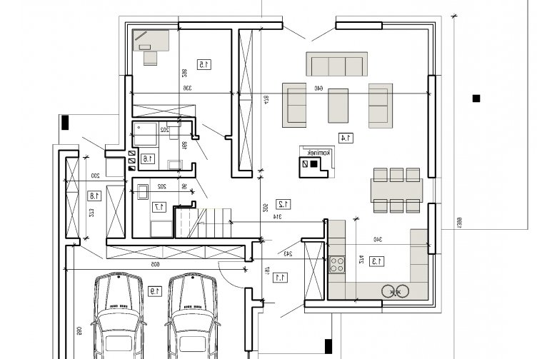 Projekt domu szkieletowego DN 050 - 