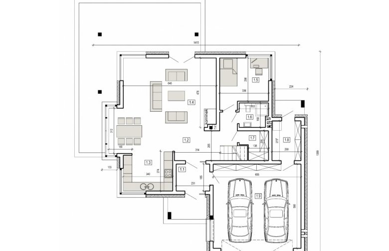 Projekt domu szkieletowego DN 051 - 