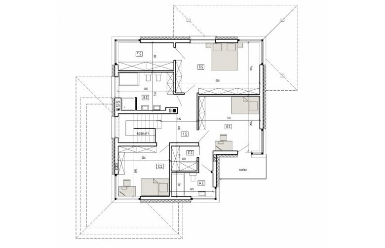 Projekt domu szkieletowego DN 051 - 