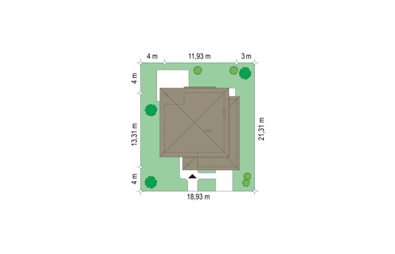 Projekt domu szkieletowego Szmaragd 3 (462) - Usytuowanie