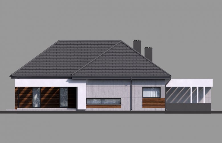 Projekt domu tradycyjnego Homekoncept 26 - elewacja 2