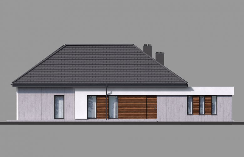 Projekt domu tradycyjnego Homekoncept 26 - elewacja 1