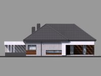 Elewacja projektu Homekoncept 26 - 2 - wersja lustrzana