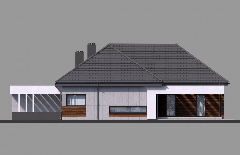 Projekt domu tradycyjnego Homekoncept 26 - elewacja 2