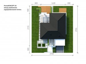 Usytuowanie budynku Homekoncept 26