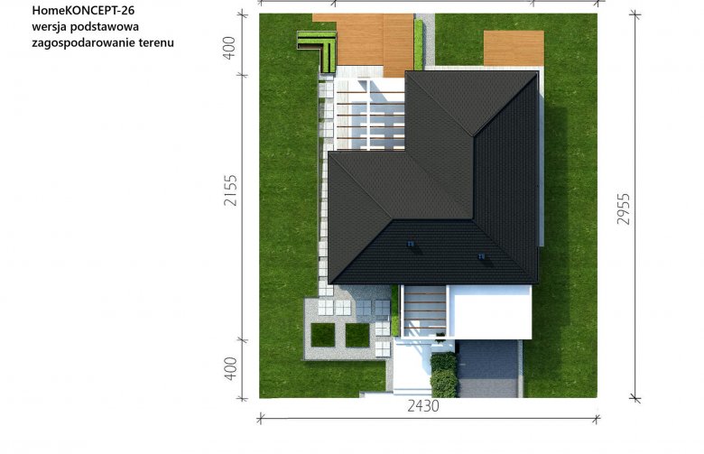 Projekt domu tradycyjnego Homekoncept 26 - Usytuowanie