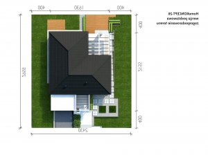 Usytuowanie budynku Homekoncept 26 w wersji lustrzanej