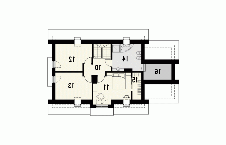 Projekt domu jednorodzinnego ENKLAWA - 