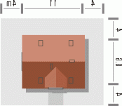 Usytuowanie budynku ENKLAWA w wersji lustrzanej