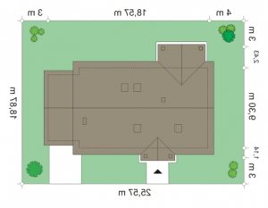 Usytuowanie budynku Anatol 2 (509) w wersji lustrzanej