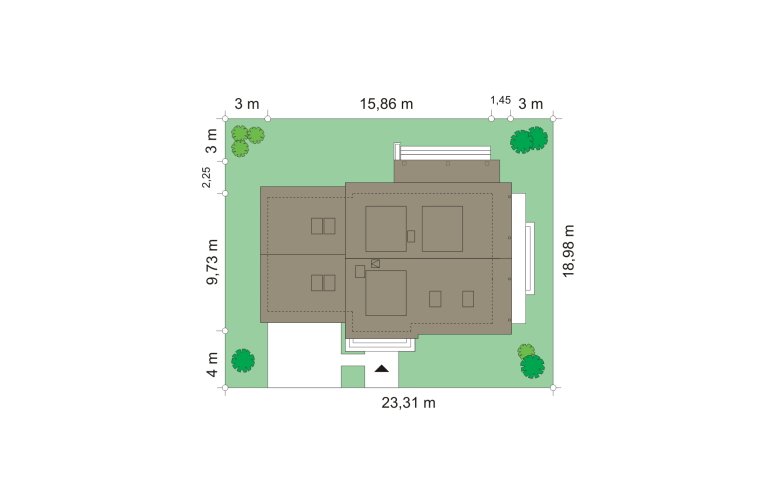 Projekt domu wielorodzinnego Bryza 4 (501) - Usytuowanie