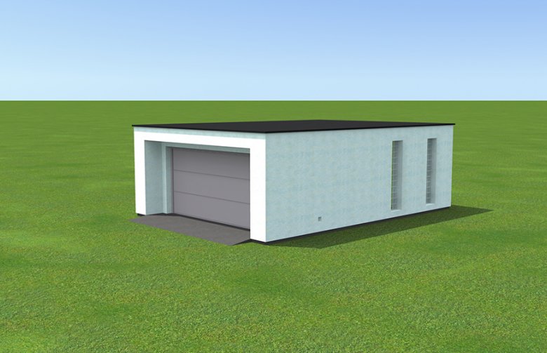 Projekt domu energooszczędnego Garaż BG11 (513)
