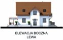 Projekt domu z poddaszem HALIFAX - elewacja 2