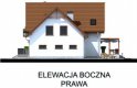 Projekt domu z poddaszem HALIFAX - elewacja 4