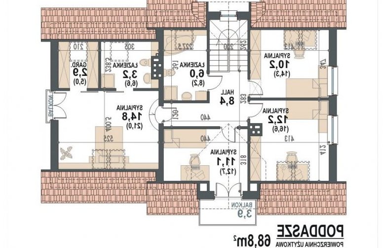 Projekt domu z poddaszem Koralgol II N 2G - 