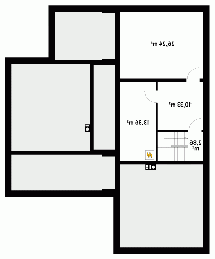 Rzut projektu Ariel 3 - wersja lustrzana