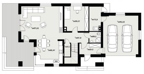 Rzut projektu Magnus - wersja lustrzana