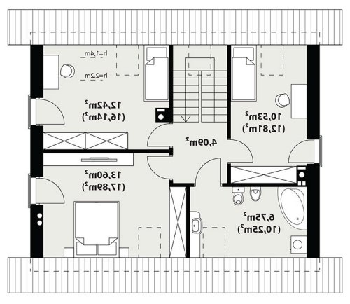 Rzut projektu Nemo - wersja lustrzana