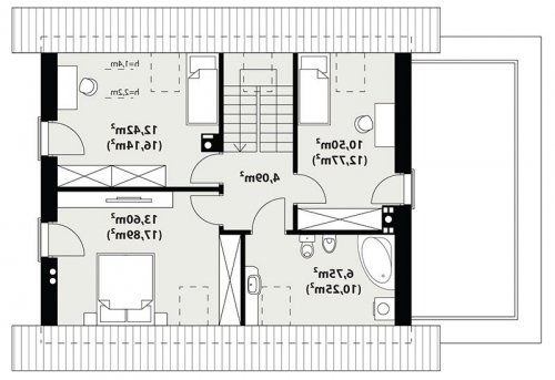 Rzut projektu Nemo 2 - wersja lustrzana