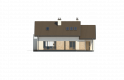 Projekt domu z poddaszem Z318 - elewacja 3
