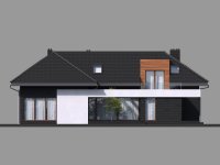 Elewacja projektu HomeKoncept 13 ENERGO - 4 - wersja lustrzana