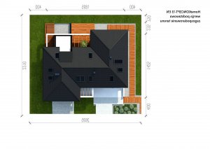 Usytuowanie budynku HomeKoncept 13 ENERGO w wersji lustrzanej