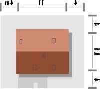 Usytuowanie budynku ESENS w wersji lustrzanej