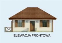 Elewacja projektu BAYAMO szkielet drewniany, dom letniskowy - 1