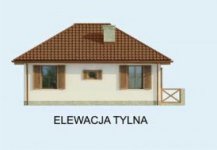 Elewacja projektu BAYAMO szkielet drewniany, dom letniskowy - 3