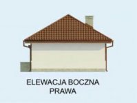 Elewacja projektu BAYAMO szkielet drewniany, dom letniskowy - 4