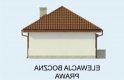 Projekt domu letniskowego BAYAMO szkielet drewniany, dom letniskowy - elewacja 4
