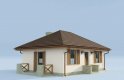 Projekt domu letniskowego BAYAMO szkielet drewniany, dom letniskowy - wizualizacja 2