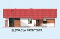 Projekt domu parterowego RIWIERA - elewacja 1