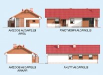 Elewacja projektu RIWIERA - 1 - wersja lustrzana