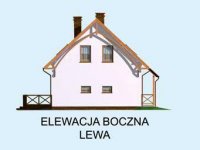 Elewacja projektu LAMIA szkielet drewniany - 2