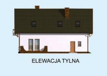 Elewacja projektu LAMIA szkielet drewniany - 3