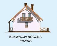 Elewacja projektu LAMIA szkielet drewniany - 4