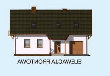 Elewacja projektu LAMIA szkielet drewniany - 1 - wersja lustrzana