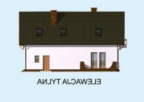 Elewacja projektu LAMIA szkielet drewniany - 3 - wersja lustrzana